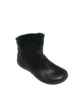 Romika Banja 04 Black Leather Zip Ankle Boots Comfort Booties Womens 6 EU 37